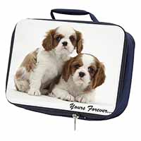 Blenheim King Charles Spaniels Navy Insulated School Lunch Box/Picnic Bag