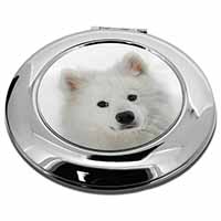 Samoyed Dog Make-Up Round Compact Mirror