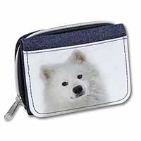 Samoyed Dog Unisex Denim Purse Wallet