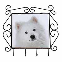 Samoyed Dog Wrought Iron Key Holder Hooks