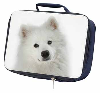 Samoyed Dog Navy Insulated School Lunch Box/Picnic Bag