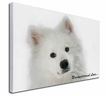 Samoyed Dog with Love Canvas X-Large 30"x20" Wall Art Print