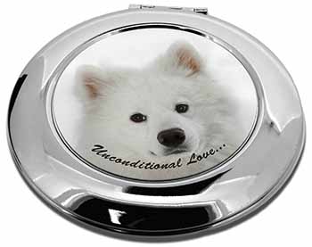 Samoyed Dog with Love Make-Up Round Compact Mirror