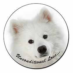 Samoyed Dog with Love Fridge Magnet Printed Full Colour