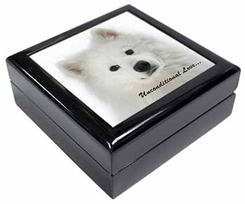 Samoyed Dog with Love Keepsake/Jewellery Box