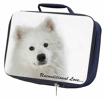 Samoyed Dog with Love Navy Insulated School Lunch Box/Picnic Bag