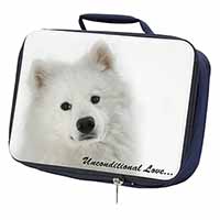 Samoyed Dog with Love Navy Insulated School Lunch Box/Picnic Bag