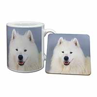 Samoyed Dog Mug and Coaster Set