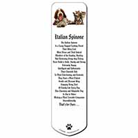 Italian Spinone Dog and Kittens Bookmark, Book mark, Printed full colour