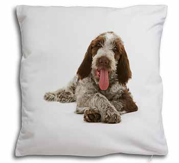 Italian Spinone Dog Soft White Velvet Feel Scatter Cushion