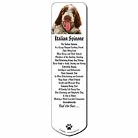 Italian Spinone Dog Bookmark, Book mark, Printed full colour