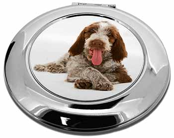 Italian Spinone Dog Make-Up Round Compact Mirror