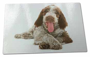 Large Glass Cutting Chopping Board Italian Spinone Dog