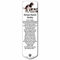 Springer Spaniel Dogs Bookmark, Book mark, Printed full colour