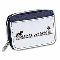 Springer Spaniel Dogs Unisex Denim Purse Wallet