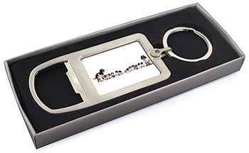 Springer Spaniel Dogs Chrome Metal Bottle Opener Keyring in Box