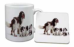 Springer Spaniel Dogs Mug and Coaster Set