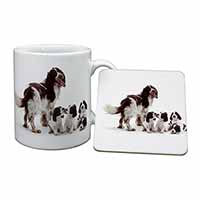 Springer Spaniel Dogs Mug and Coaster Set