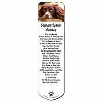 Springer Spaniel Dog Bookmark, Book mark, Printed full colour