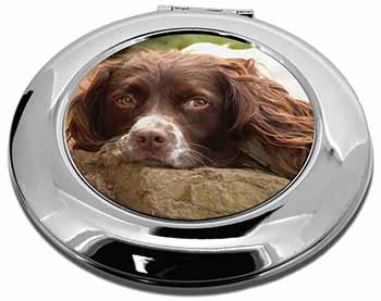 Springer Spaniel Dog Make-Up Round Compact Mirror
