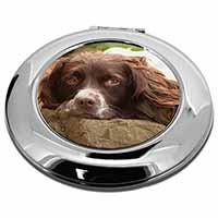Springer Spaniel Dog Make-Up Round Compact Mirror