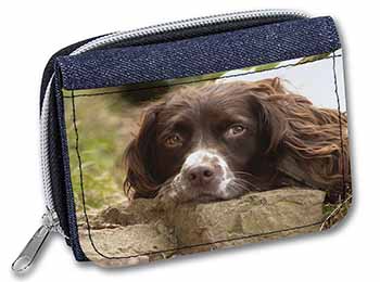 Springer Spaniel Dog Unisex Denim Purse Wallet