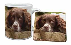 Springer Spaniel Dog Mug and Coaster Set