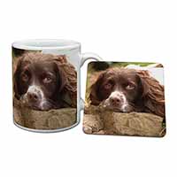Springer Spaniel Dog Mug and Coaster Set