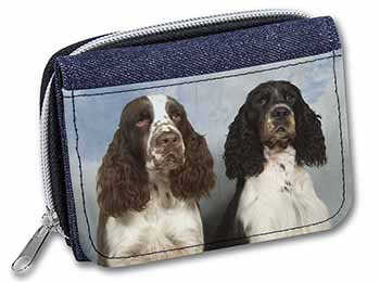 Springer Spaniel Dogs Unisex Denim Purse Wallet