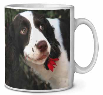 Springer Spaniel Dog and Flower Ceramic 10oz Coffee Mug/Tea Cup