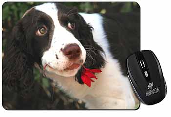 Springer Spaniel Dog and Flower Computer Mouse Mat