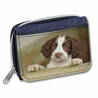 Springer Spaniel Puppy Dog Unisex Denim Purse Wallet