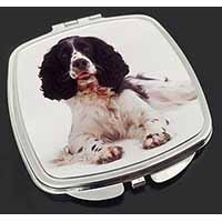 Black and White Springer Spaniel Make-Up Compact Mirror