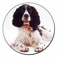 Black and White Springer Spaniel Fridge Magnet Printed Full Colour