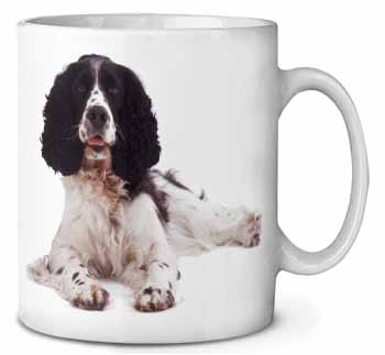 Black and White Springer Spaniel Ceramic Coffee Mug/Tea Cup