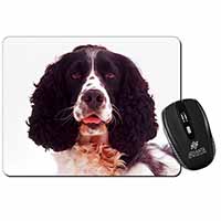 Black and White Springer Spaniel Computer Mouse Mat