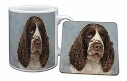 Springer Spaniel Dog Mug and Coaster Set