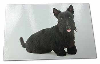 Large Glass Cutting Chopping Board Scottish Terrier