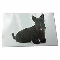 Large Glass Cutting Chopping Board Scottish Terrier