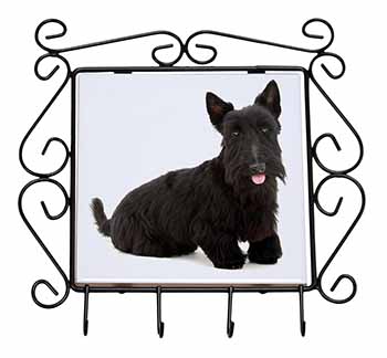 Scottish Terrier Wrought Iron Key Holder Hooks