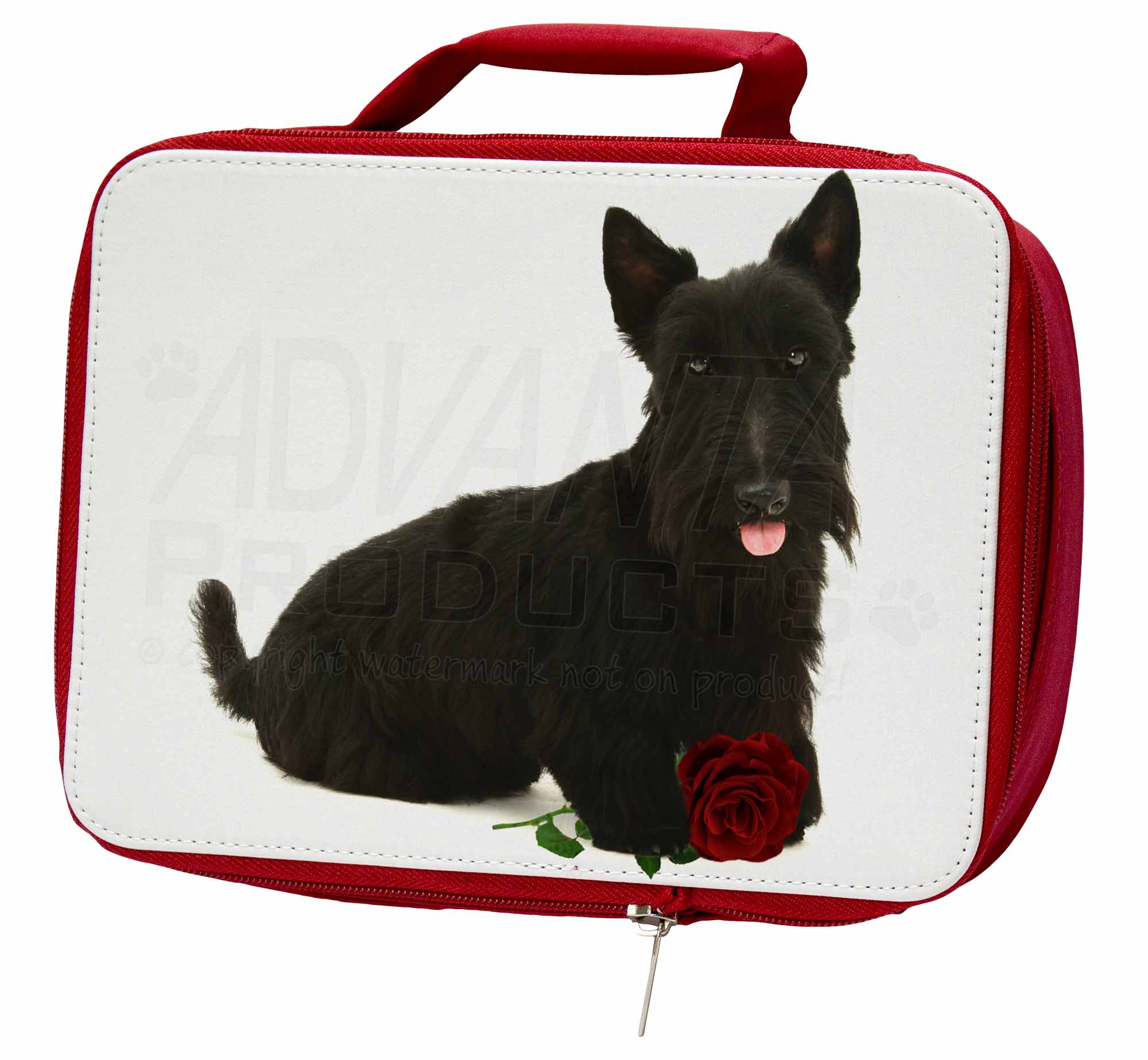 Scottish Terrier with Red Rose Insulated Red School Lunch Box/Picnic, AD-ST2RLBR Scottish Terrier with Red Rose Insulated Red School Box/Picnic, Lunch Box/Picnic, School AD-ST2RLBR b50b10