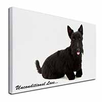 Scottish Terrier Dog-With Love Canvas X-Large 30"x20" Wall Art Print