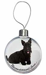 Scottish Terrier Dog-With Love Christmas Bauble