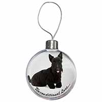 Scottish Terrier Dog-With Love Christmas Bauble