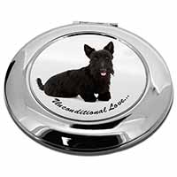 Scottish Terrier Dog-With Love Make-Up Round Compact Mirror