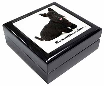 Scottish Terrier Dog-With Love Keepsake/Jewellery Box