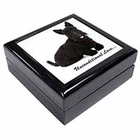 Scottish Terrier Dog-With Love Keepsake/Jewellery Box