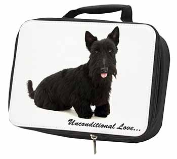 Scottish Terrier Dog-With Love Black Insulated School Lunch Box/Picnic Bag