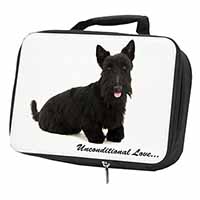 Scottish Terrier Dog-With Love Black Insulated School Lunch Box/Picnic Bag