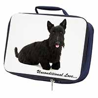 Scottish Terrier Dog-With Love Navy Insulated School Lunch Box/Picnic Bag